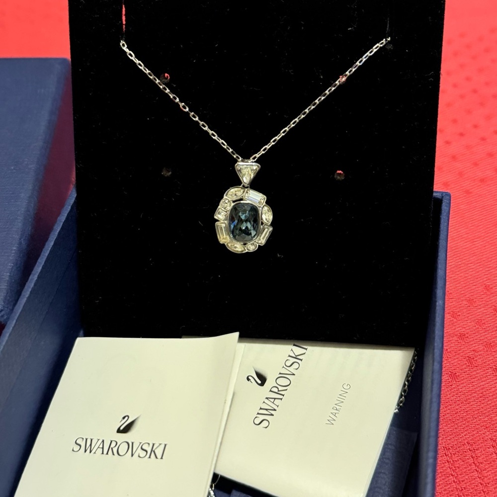 SWAROVSKI - Silver Blue Clear Hardware Swarovski Crystal Color Stone
